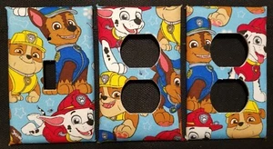 PAW PATROL LIGHT SWITCH COVER AND OUTLET PLATES, CUTE AND FUN! -FREE SHIPPING - Picture 1 of 2