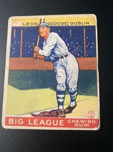 1933 Goudey Leon (Goose) Goslin - Picture 1 of 2