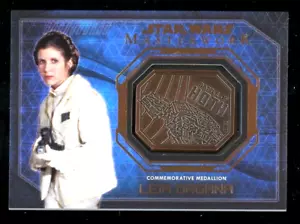 LEIA ORGANA Topps Masterworks Star Wars COMMEMORTIVE MEDALLION Insert SP - Picture 1 of 1