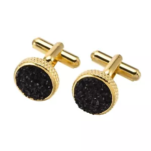 Gold Cufflinks For Men Business Wedding High End Retro Cuff Sleeve Button - Picture 1 of 4