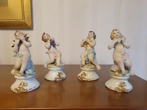 capodimonte four seasons figurines, 5.5 inches by 2.5 inches - Picture 1 of 5