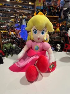 Prinzessin Pfirsich Plüsch 16 Zoll groß neu mit Etikett Super Mario Nintendo - Bild 1 von 8