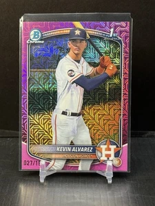 2025 Bowman Chrome Kevin Alvarez MOJO Fuchsia Mega Refractor /199 - Picture 1 of 3