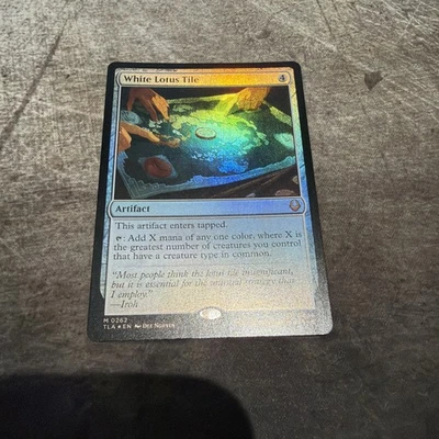 White Lotus Tile  262 MTG TLA Avatar NM EN FOIL - Image 1 of 2