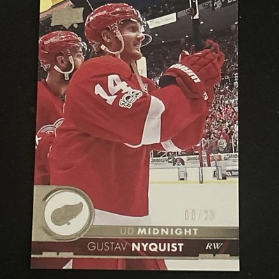 GUSTAV NYQUIST Midnight #d/25 2017-18 UD Series 1 #66 Free Comb Ship - Image 1 of 2