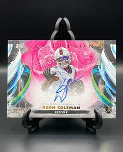 2024 Topps Inception #RAV-KC Keon Coleman Magenta Rookie Auto Variation RC/99 - Foto 1 di 2
