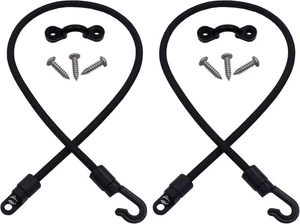 2 Pezzi Asta Domatore Cinghia Supporto Deck Mount Connettore Gunwale Nero  - Foto 1 di 6