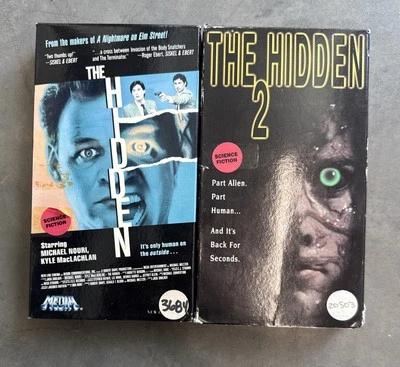 The Hidden 1 & 2 (VHS) Kyle MacLachlan Horror - Media Release - Tested - Image 1 of 4