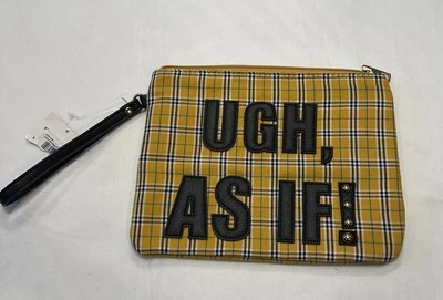 Olivia Miller Handbags “UGH, AS IF!” Yellow Plaid Wristlet Clutch - Clueless NWT - Image 1 of 4