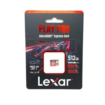 Lexar 512GB Play Pro MicroSDXC Express Card Nintendo Switch 2 MicroSD 512 GB - Image 1 of 4