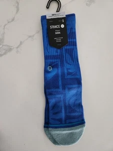 stance infiknit Womens 5-7.5 Small Combed Cotton Blend Blue Punaluu Hawaain Sock - Picture 1 of 3