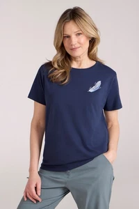 Mountain Warehouse Womens Printed Wms Feather Relaxed Fit T-Shirt - Picture 1 of 108