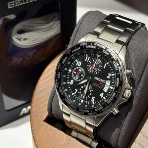 Reloj Seiko ANA Collaboration 7T92-0VG0 Raro En Caja Probado Estado - Imagen 1 de 12