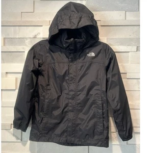 THE NORTH FACE Kids Unisex Hyvent Hooded Mesh Lined Jacket Black 10-12 - Picture 1 of 11