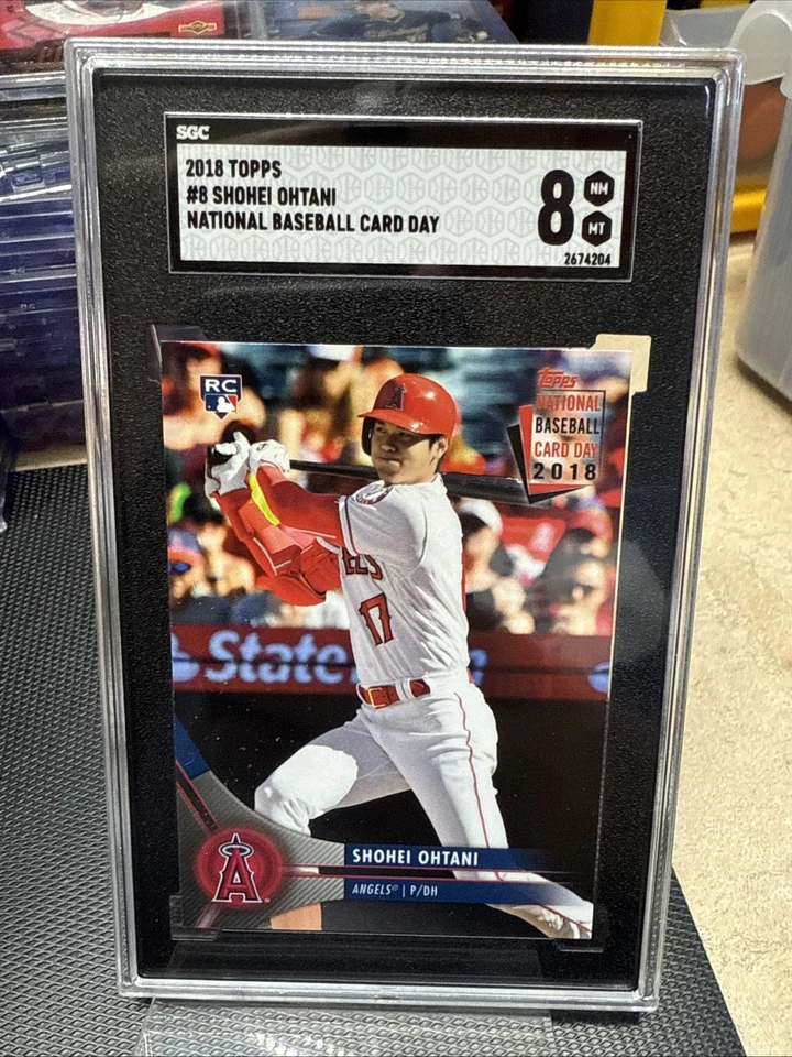 Shohei Ohtani 2018 Topps National Baseball Card Day RC #8  SGC 8 - Image 1 of 2