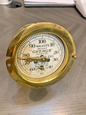 Vintage Walker's Cherub Ship's Log Mark II & Rotator, maritime nautical antiques - Image 1 of 4