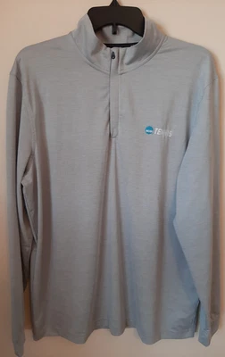 Under Armour Lt Gray NCAA Tennis Long Sleeve 1/4 Zip Pullover Size Large--NWOT - Image 1 of 3