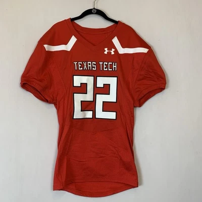 Texas Tech Raiders Football Jersey Shirt Under Armour Mens Large Red - Image 1 of 4