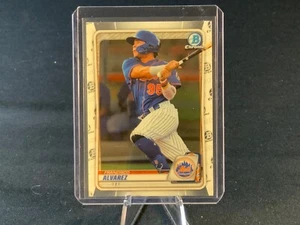 2020 1st Bowman Chrome Prospect Francisco Alvarez #BCP-198 RC Mets Rookie - Picture 1 of 6