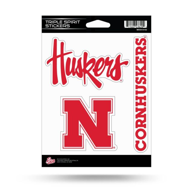 Nebraska Cornhuskers Huskers Football Vinyl Decal Car Truck Logo Window  Sticker