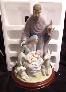 Members Mark Porcelain Holy Family Jesus Mary Joseph 16" 2006 Holiday w/Box EUC - Picture 1 of 12
