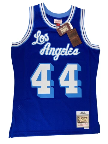 Los Angeles Lakers Mithell & Ness Swingman Blue Jersey 1960-61 Jerry West NFL Cover