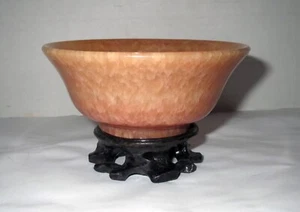 Museum Quality Antique CHINESE QING DYNASTY - RED JADE BOWL - Picture 1 of 8