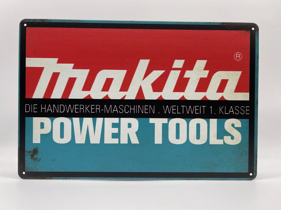 BLACKBEARD WAREHOUSE Blechschild Makita 20x30cm Nostalgie Retro Reklame Vintage Deko Geschenk Garage
