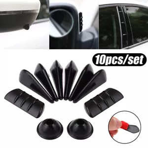 10x Car Fairing Body Spoiler Stickers Lowering Wind Noise Reduction Accessories - Picture 1 of 12