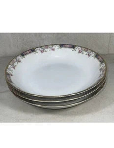 Lot of 3) Bavaria Tirschenreuth ‘Franklin’ 4177 7.5” Cereal Bowls Vintage EPOC - Picture 1 of 14