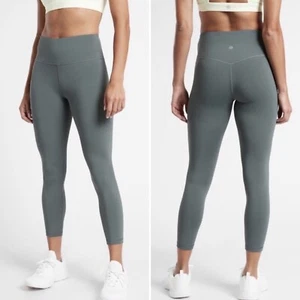 Neu mit Etikett Athleta Ultra High Rise Elation 7/8 Tight Plus 1X 18W Metropolis Grey tailliert - Bild 1 von 8
