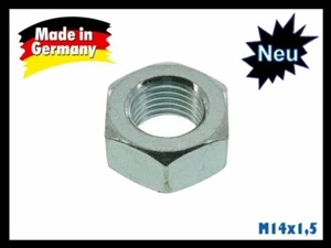 M14 Mutter M14x1,5mm 11M Schlüsselweite 22 Stahl Feingewinde - Bild 1 von 1