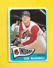 1965 Topps Sam McDowell #76 Cleveland Indians EX/EX/MINT FREE SHIPPING