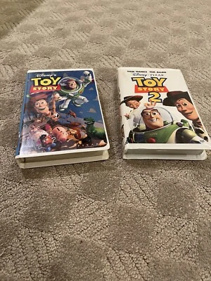 Toy Story 1 and 2 VHS Lot Walt Disney Videos Clam Shell - Image 1 of 4