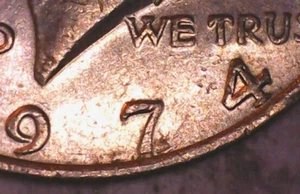 1974 Kennedy Half Dollar, Doubling DDR Error, Old Coin for Collection (1a) - Picture 1 of 9