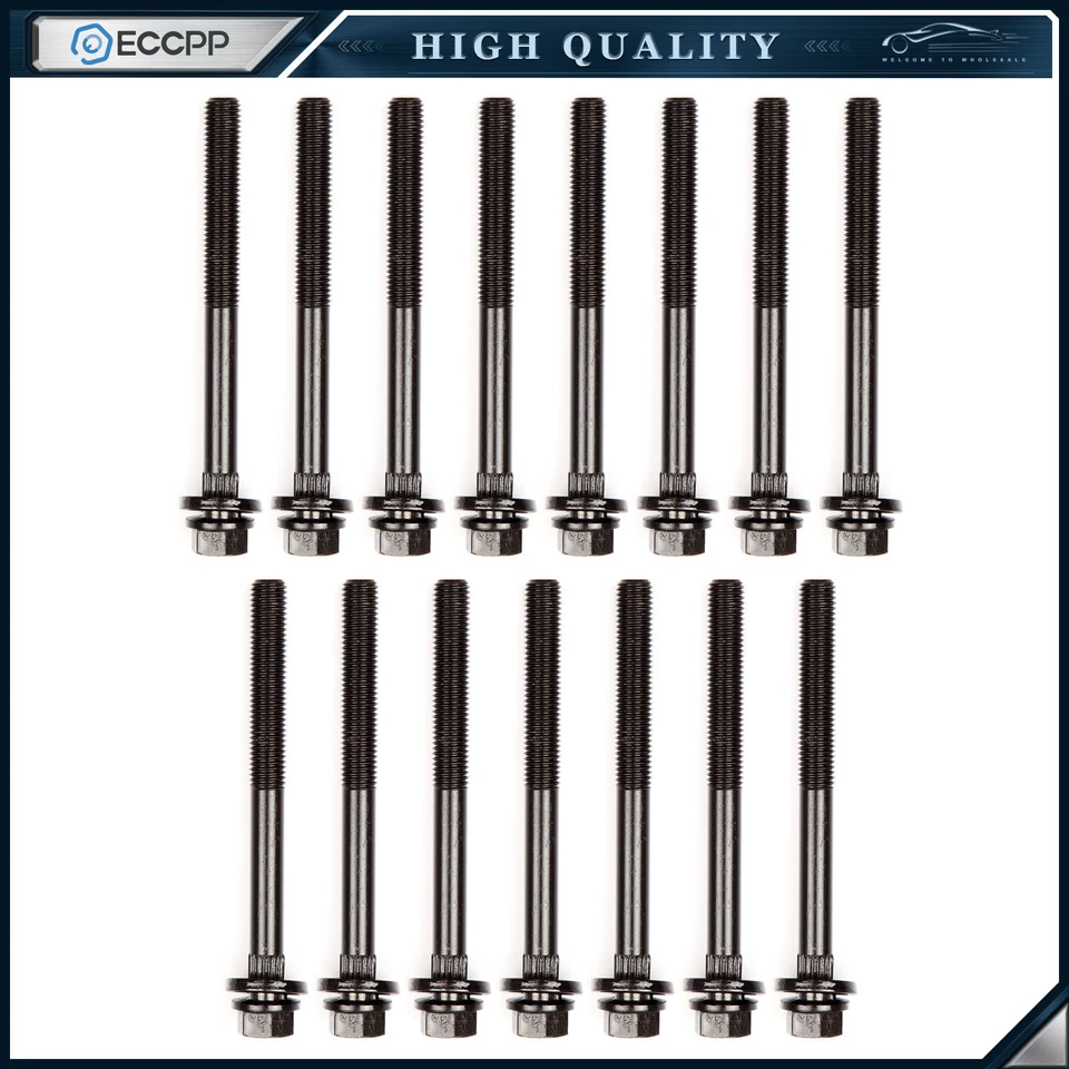 Head Bolt Set for 97-11 Chrysler Dodge Eagle Jeep Plymouth Volkswagen 3.3L 3.8L - Image 1 of 4