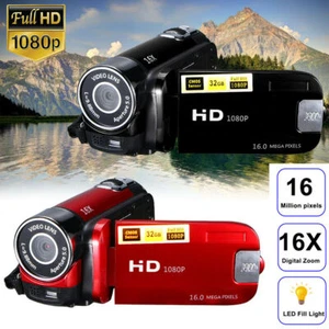 Videocámara Digital Full HD 1080P 16x Zoom 16MP Mini Videocámara DV Cámara W6B6 - Imagen 1 de 3