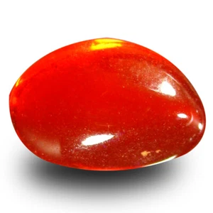 1,44 ct Blinkender AAA Fancy Cabochon Form (10 x 7 mm) Rot Rot Feueropal Stein - Bild 1 von 1