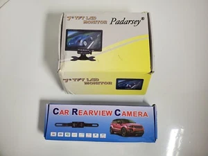 NEW Padarsey 7" TFT LCD Monitor w/ Backup Camera - 7 Inch Screen - Picture 1 of 6