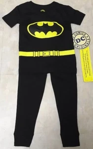 Juego de pijamas de Batman Batman de 12M 100 % algodón negro de D.C. Comics para niños - Imagen 1 de 3