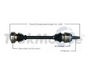 For BMW 323i 325i 328i Z3 Z4 Rear Left or Right CV Axle Shaft SurTrack BM-8020 - Picture 1 of 1