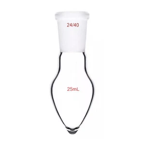 Bottiglia di vetro a forma di pera da laboratorio 24/40 bottiglia bollente piriforme chimica vetro - Foto 1 di 9