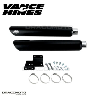 Harley FLSTN 1690 ABS Softail Deluxe 2012-2017 Twin Slash escape Vance & Hin... Foto 1 de 4