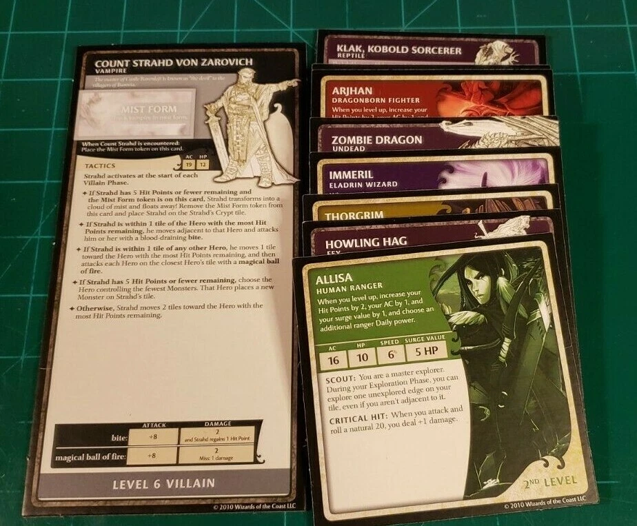 Piezas de juego D&D Miniatures Castle Ravenloft. Excelente Estado (C19B1) Foto 1 de 1