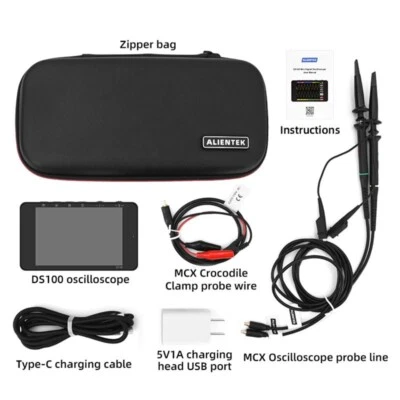 DS100 250MSa/s 50M Mini Oscilloscope Digital 2 Channel Oscilloscope Basic Vers - Image 1 of 4