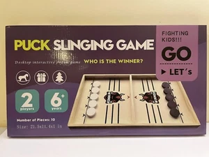 Puck Slinging Game Grande Dimensione Desktop Winner PK Gioco da Tavolo Adulti Bambini Giocattoli - Foto 1 di 8