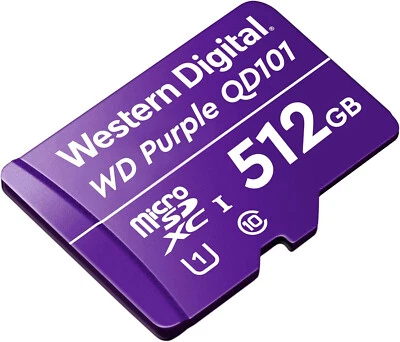 Western Digital WD Purple microSDXC UHS-I Card 512GB QD101 Ultra Endurance - Image 1 of 2