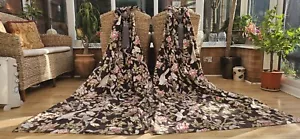 SANDERSON CAVERLEY CURTAINS BY NEXT 90" DROP BY 46" WIDTH - Picture 1 of 14