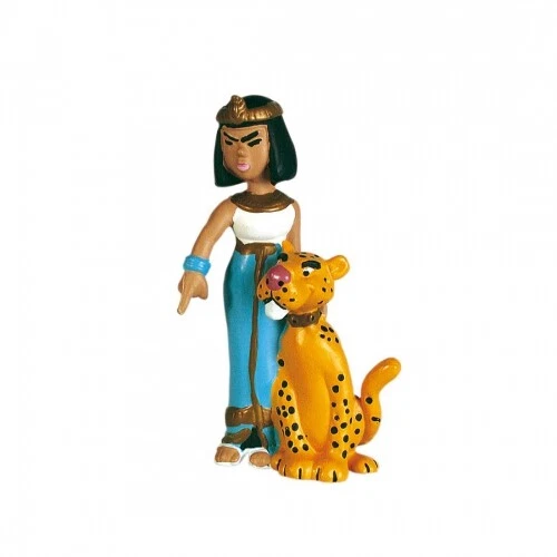 PLASTOY SAS Asterix - Figur Kleopatra mit Leopard