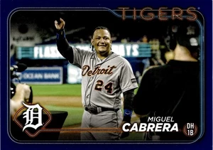 2024 Topps Baseball #201 Miguel Cabrera Blue Border Parallel - Picture 1 of 2